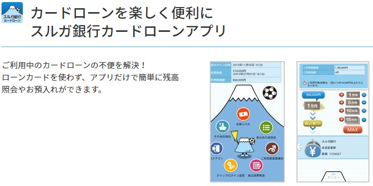 スルガ銀行カードローンアプリ